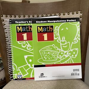 Math 1 Teacher's Edition 216184 + Student Manipulatives Packet BJU Press