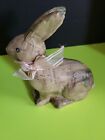 Antique Vintage Paper Mach Pulp Easter Bunny Rabbit  Sitting