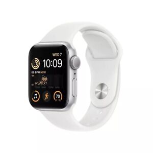 Apple Watch Series 6 GPS + LTE w/ 44MM Silver Aluminum Case & White Sport Band