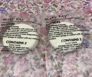 Mary Kay Makeup Cosmetic Sponges Applicators Set Of 2 - 2 PACKs New