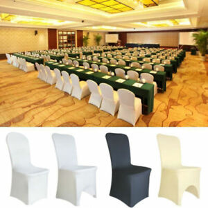 100 Universal Chair Covers Stretch Spandex for Wedding Party Banquet Hotel Decor
