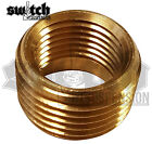 Brass Pipe Fitting 3/8 NPT Male to 1/4 NPT Female Reducer Face Bushing