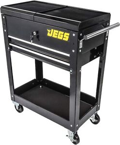 Heavy-Duty Tool Box Cart 220 LBS Capacity Uses Four 4 Caster Wheels