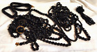Retro VTG Black Jet Onyx Beads for Craft or Repair Lot 12.8 oz READ