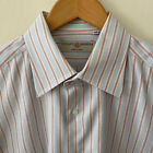 Luciano Barbera Men's Long Sleeve SZ 43 17 Made in Italy Preppy