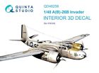 1/48 Quinta Studios 3D Interior Decal #48258 A-26B / B-26B Invader For ICM