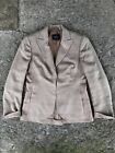 AKRIS Brown 100% Silk Liningless Blazer Jacket Size US 6 F 38 D 36