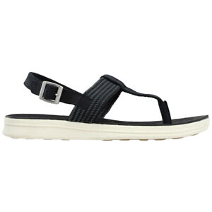 Sperry Adriatic TStrap  Womens Black Casual Sandals STS84870