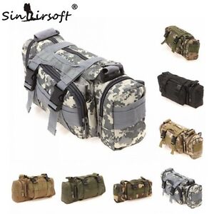Outdoor Military Tactical MOLLE Shoulder Bag Waist Pouch Pack Camping Hiking Bag