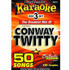 KARAOKE CD+G CHARTBUSTER 5073 CONWAY TWITTY 3 DISC BOX SET NEW w/SONG LIST