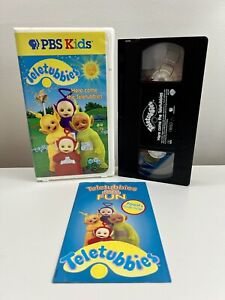 PBS Kids VHS Teletubbies Here Come The Teletubbies in Original Clamshell, Insert
