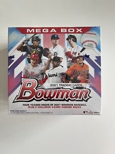 2021 MLB Topps Bowman Baseball Mega Box - Factory Sealed - 6 Packs - Auto?