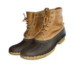 Bean Boots By LL Bean Men's Size 11 Chestnut Duck Hunting Fishing Waterproof