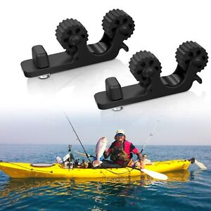 Hyykay 2-Pack Kayak Paddle and Oar Holders, Kayak Track Mount Accessories for...