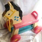 VTG 1976 Fisher Price Riding Horse Toddler Ride On Toy Pull Plastic Pony