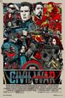 Captain America Civil War Poster Art Print by Mondo Artist Tyler Stout 24x36