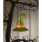 New ListingBethany Lowe Halloween GREEN Glitter Witch Hat ornament, TF2235 NWT