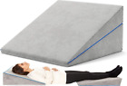 Memory Foam Bed Wedge Pillow for Sleeping – 3 in 1 Support - Adjustable to 4.5,
