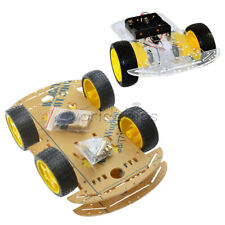 2WD 4WD Smart Robot Car Chassis Kits With Speed Encoder 65x26mm Tire For Arduino