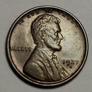 #3 about uncirculated++ Nicer Low Mintage 1927 S Lincoln Wheat Cent