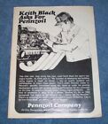 1974 Vintage Pennzoil Company Ad with Keith Black & Chrysler Hemi