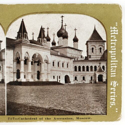 Moscow Russia Chudov Monastery Stereoview c1910 Russian Cathedral Kremlin G939