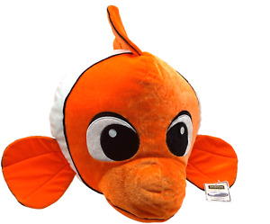 Large Finding Nemo Clown fish plush Beaded stuffed animal tag attached Ideal Toy