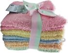 10 Pack Washcloth Towel Set 100% Cotton Soft  Wash Cloths for Face & Body 12X12