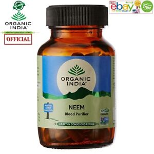 Organic India Neem Exp.2025 USA OFFICIAL Care Immunity Skin 5 day World Delivery