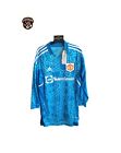 NEW Manchester United Football Goalkeeper Shirt 2022-2023 (L) Adidas Blue Jersey