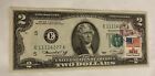 Uncirculated 1976 $2 Two Dollar Bill - Stamped First Day Issue 4/13/76 Salisbury