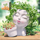 New ListingFace Planter Pots Head, Flower Pots Planters for Indoor Plants - Double Cute Pla