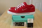 Nike SB GTS QS x Supreme Gym Red 801621 661 Size 9 Sample Tag 2015 Release Rare