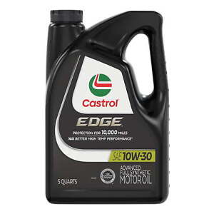 Castrol EDGE 10W-30 Advanced Full Synthetic Motor Oil, 5 Quarts Motor Oil