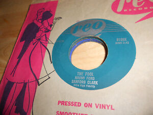 New Listingsanford clark/naomi ford/tom and jerry ollier Vinyl 45      REO    the fool/...