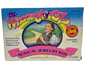 Vintage 1988 Multi Toys Wizard Of Oz 50th Anniversary Musical Jewelry Box 8897