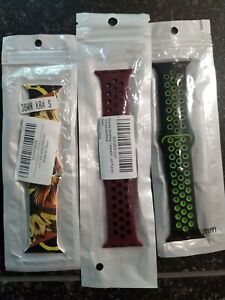 3pcs Apple Watch Band. 38mm/40mm, Various Styles