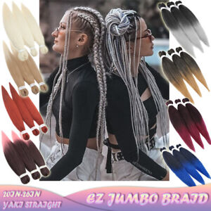 Pre-stretched EZ Braiding Hair Extensions Twist Ombre Jumbo Braids as Human USA