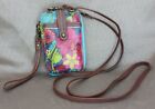 Sakroots Small Floral Crossbody Purse Wallet with Cell Phone Pocket 