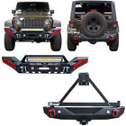 New Front and Rear Bumper Fits 2007-2018 Jeep Wrangler JK/JKU with Tire Carrier (For: Jeep)