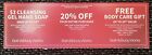 Bath & Body Works Coupons 20% Off Purchase Body Care Gift Expires 6/2/2024