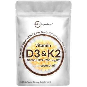 New ListingVitamin D3 K2 Supplement Softgels