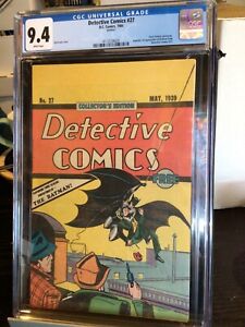 DETECTIVE COMICS #27 DC 1984 REPRINT CGC 9.4 BOB KANE COVER OREO GIVEAWAY