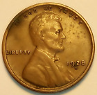 1928-D Lincoln Cent ** BROWN **  FINE +  ** FREE S/H  **  #A