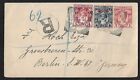 ZANZIBAR TO GERMANY REGISTERED POSTAL ENTIRE 6½a RATE ON COVER 1902