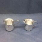 Vintage Vollrath Stainless Steel Small Creamers/Pitchers Set/2 India Pre-owned