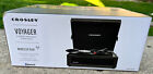 Crosley CR8017B-BK Voyager Portable Bluetooth Turntable Record Player Black NEW
