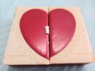 New ListingAntique Vintage Valentine's Day Leather-Like Heart Shaped Candy Box