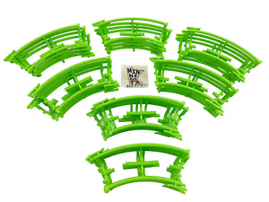 28 Knex Green Curved Ball Tracks for K'nex Motorized Madness Machine Factory