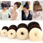 Woman Girls Hair Styling Donut Bun Maker Ring Style Bun Scrunchy Sock Poof Bump